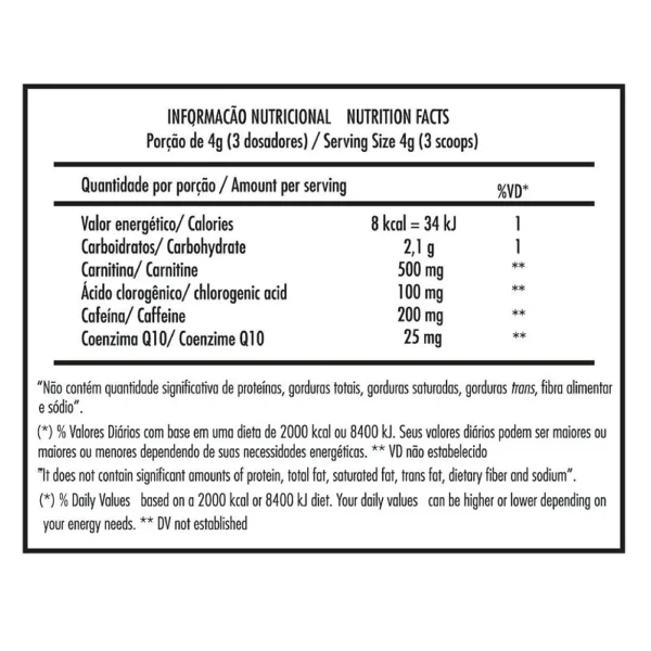 Informação nutricional stimul8